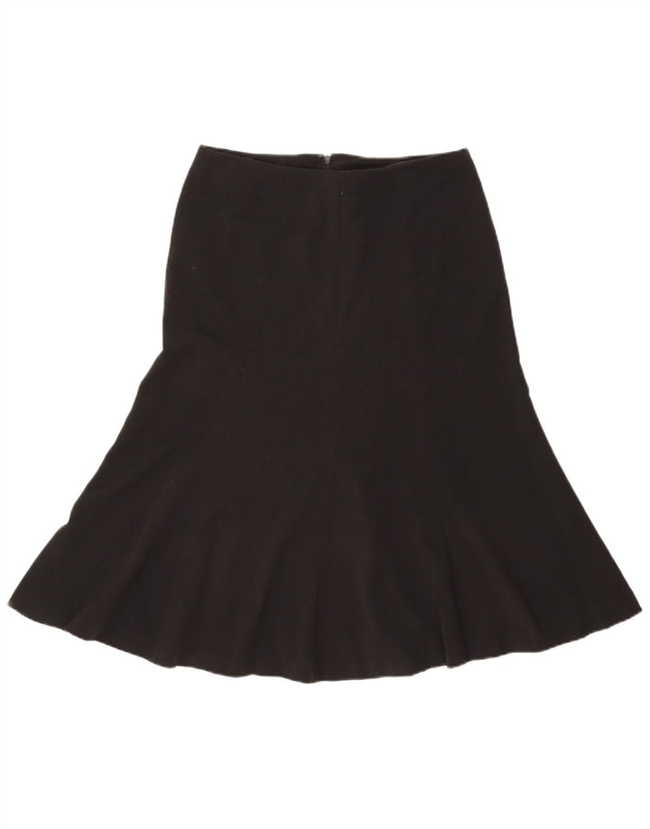 EDDIE BAUER Womens Trumpet Skirt US 4 Small W30 Black Polyester