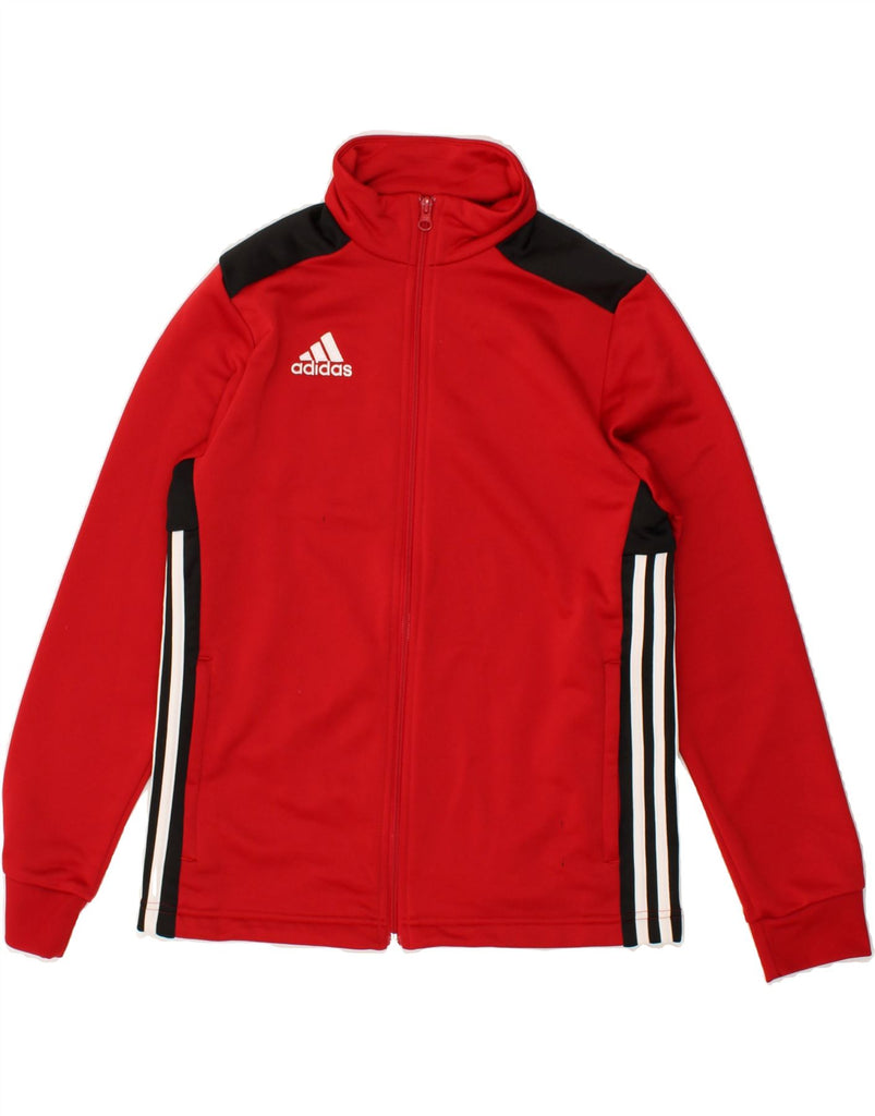 ADIDAS Boys Tracksuit Top Jacket 13-14 Years Red Polyester | Vintage Adidas | Thrift | Second-Hand Adidas | Used Clothing | Messina Hembry 