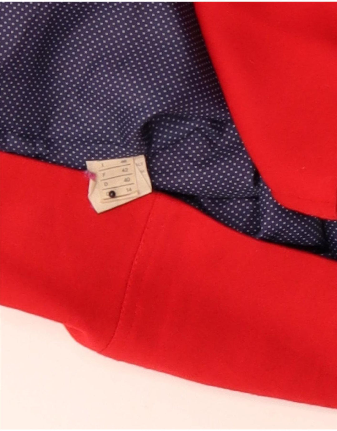 Vintage Womens Double Breasted Blazer Jacket UK 14 Medium Red Wool Retro