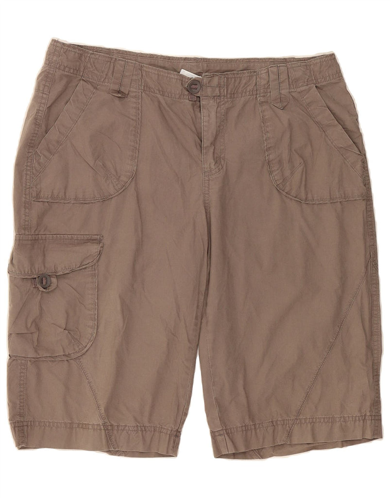 COLUMBIA Womens Cargo Shorts US 12 Large W34  Brown Cotton Vintage Columbia and Second-Hand Columbia from Messina Hembry 