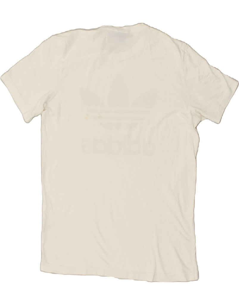 ADIDAS Mens Graphic T-Shirt Top Medium White | Vintage Adidas | Thrift | Second-Hand Adidas | Used Clothing | Messina Hembry 