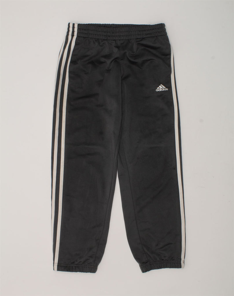 ADIDAS Boys Tracksuit Trousers Joggers 9-10 Years Black Polyester | Vintage Adidas | Thrift | Second-Hand Adidas | Used Clothing | Messina Hembry 