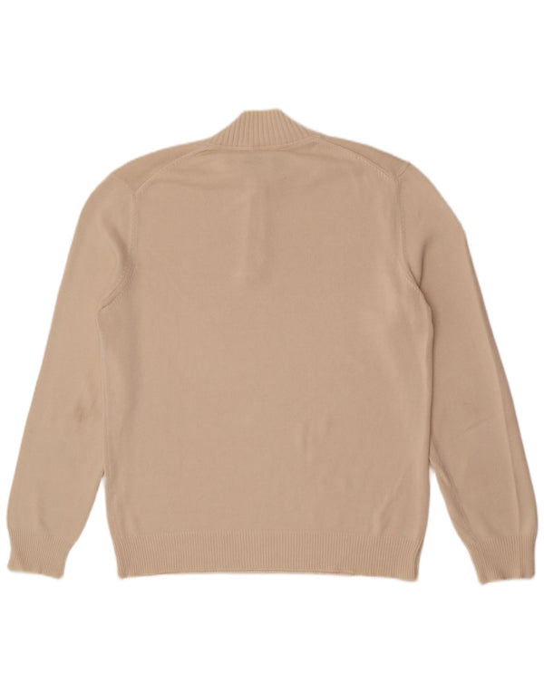 Marina Yachting Mens Zip Neck Jumper Sweater XL Beige