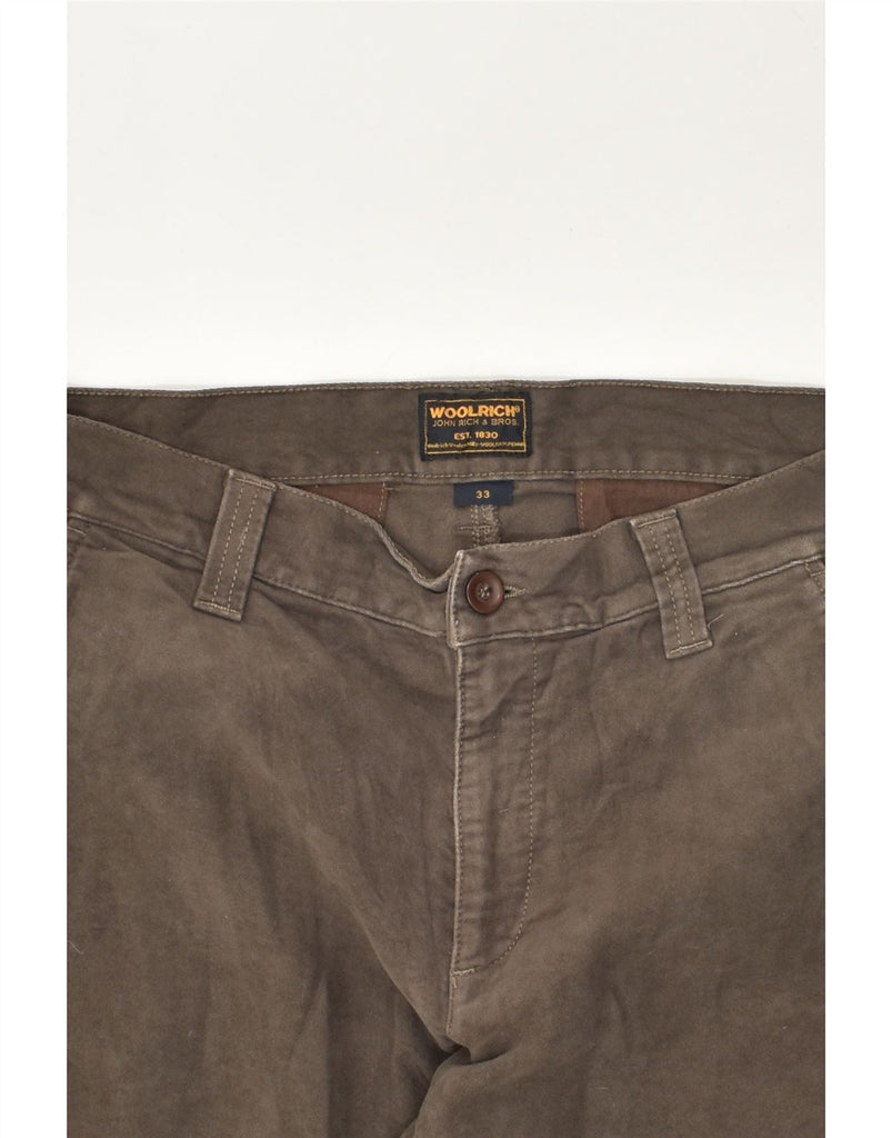 WOOLRICH Mens Straight Casual Trousers W33 L32 Grey Cotton | Vintage Woolrich | Thrift | Second-Hand Woolrich | Used Clothing | Messina Hembry 