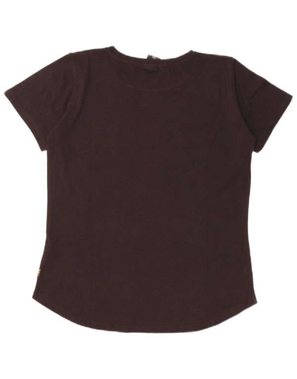 G-Star Womens Graphic T-Shirt Top UK 16 Large Black Cotton