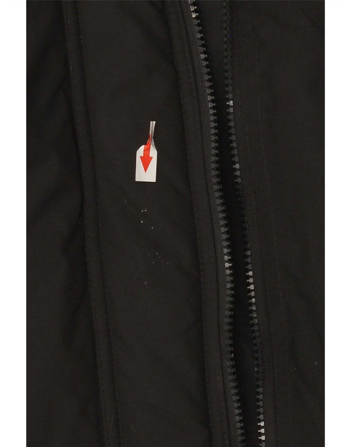 Superdry Womens Hooded Windbreaker Jacket UK 14 Medium Grey Nylon