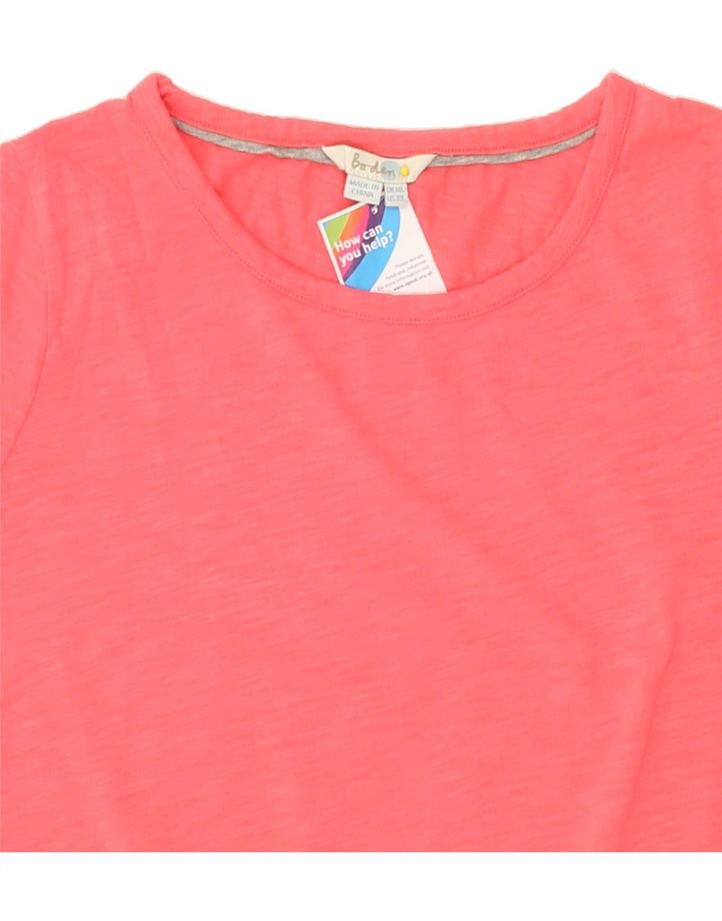 BODEN Womens T-Shirt Dress UK 14 Large Pink Colourblock Cotton | Vintage Boden | Thrift | Second-Hand Boden | Used Clothing | Messina Hembry 