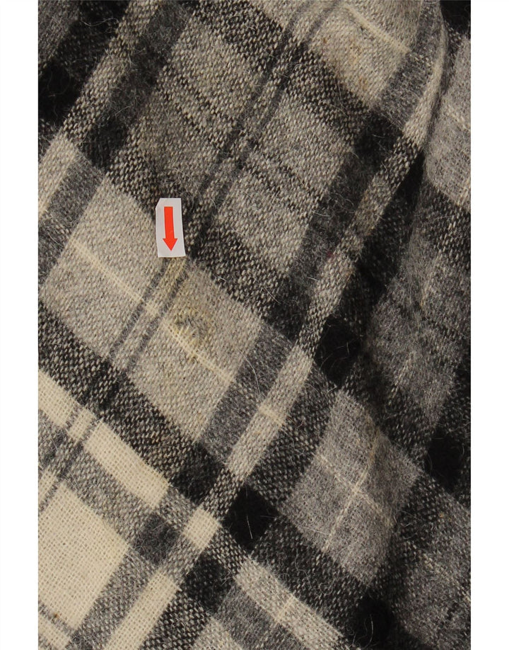 Vintage Womens Flared Skirt EU 40 Medium W28  Grey Check
