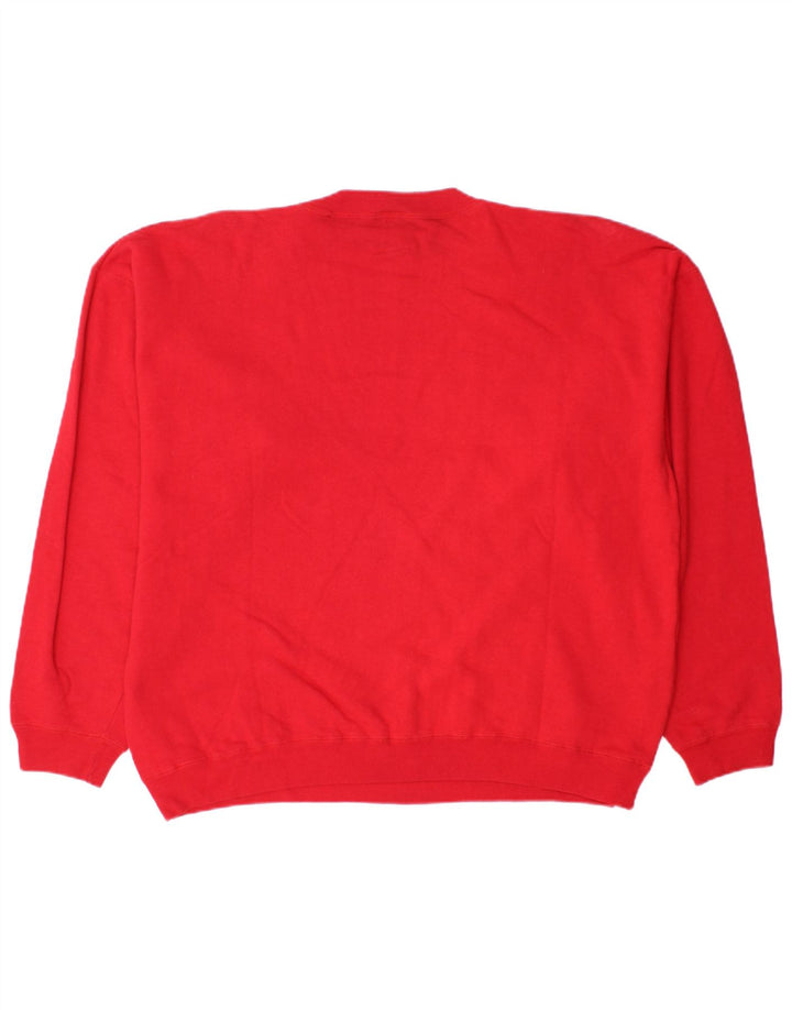 Broadway Mens Sweatshirt Jumper Large Red Cotton