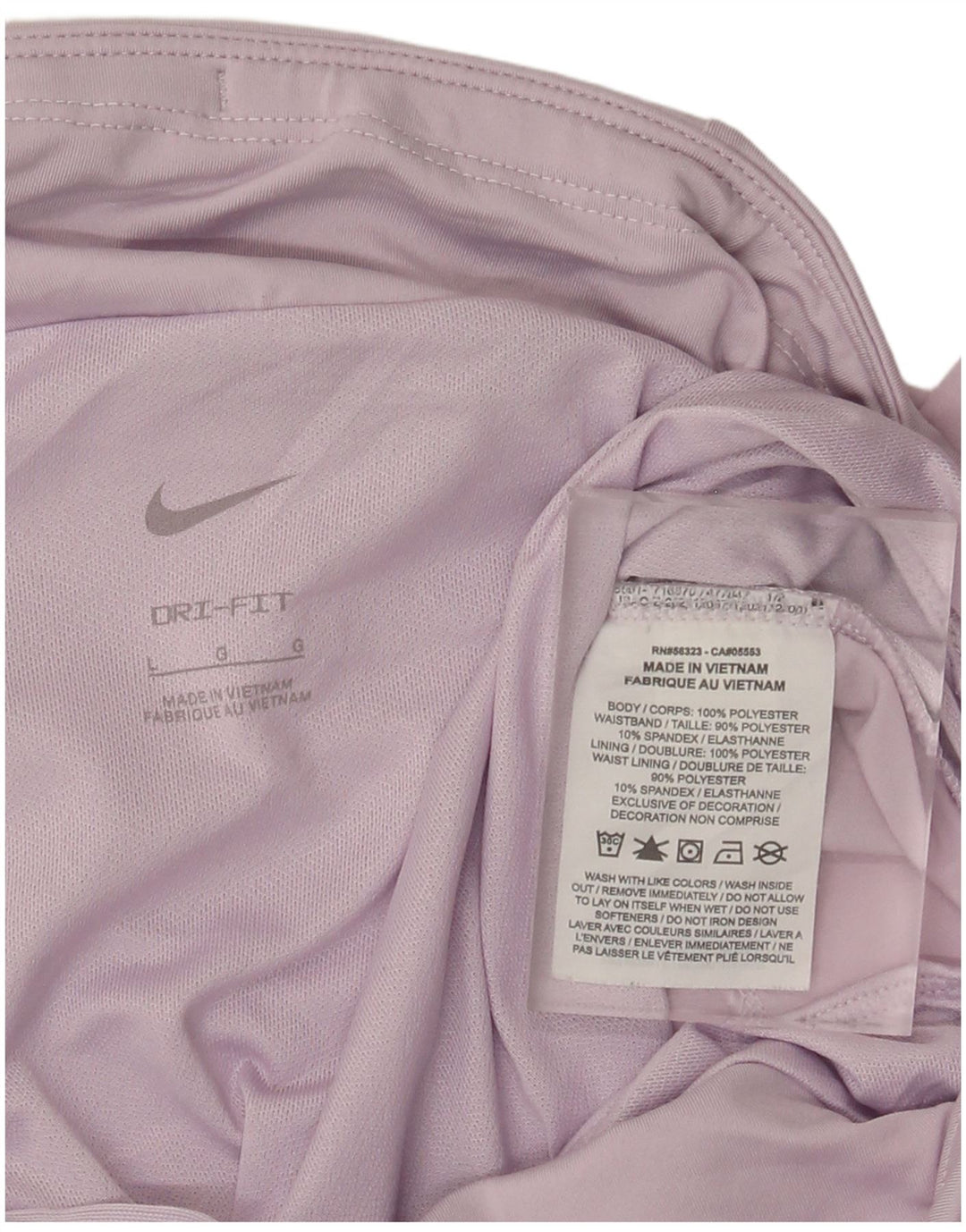 Nike Womens Dri Fit Sport Shorts UK 14 Large  Purple Polyester