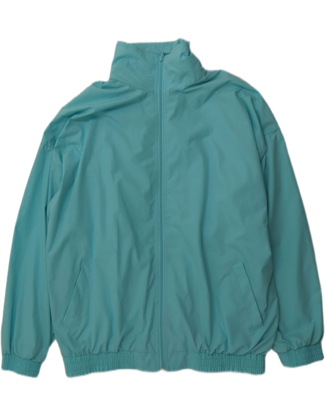 VINTAGE Mens Windbreaker Jacket UK 42 XL Blue Polyester