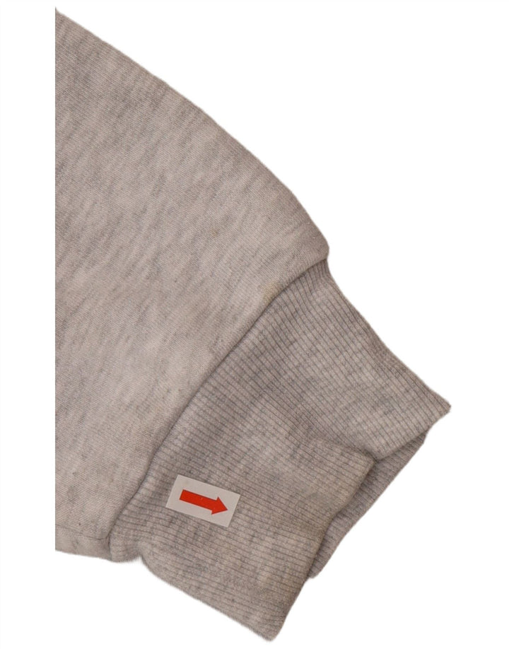 Topshop Womens Tall Oversized Hoodie Jumper UK 10 Small Grey Polyester