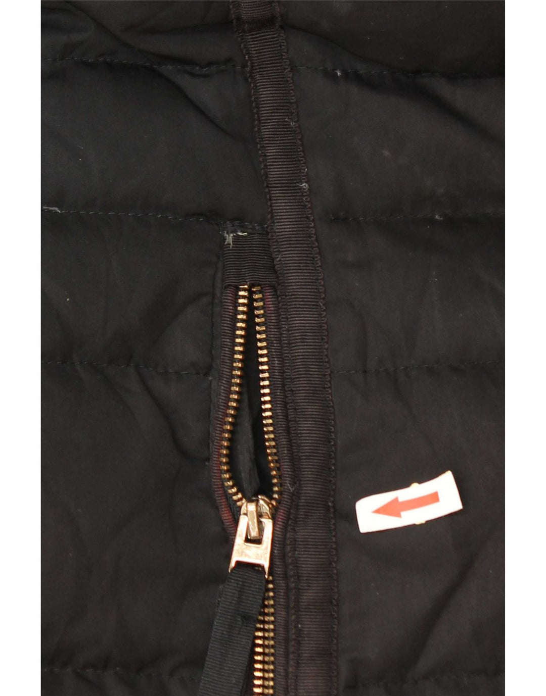 Zara Womens Padded Coat UK 10 Small Black Polyester