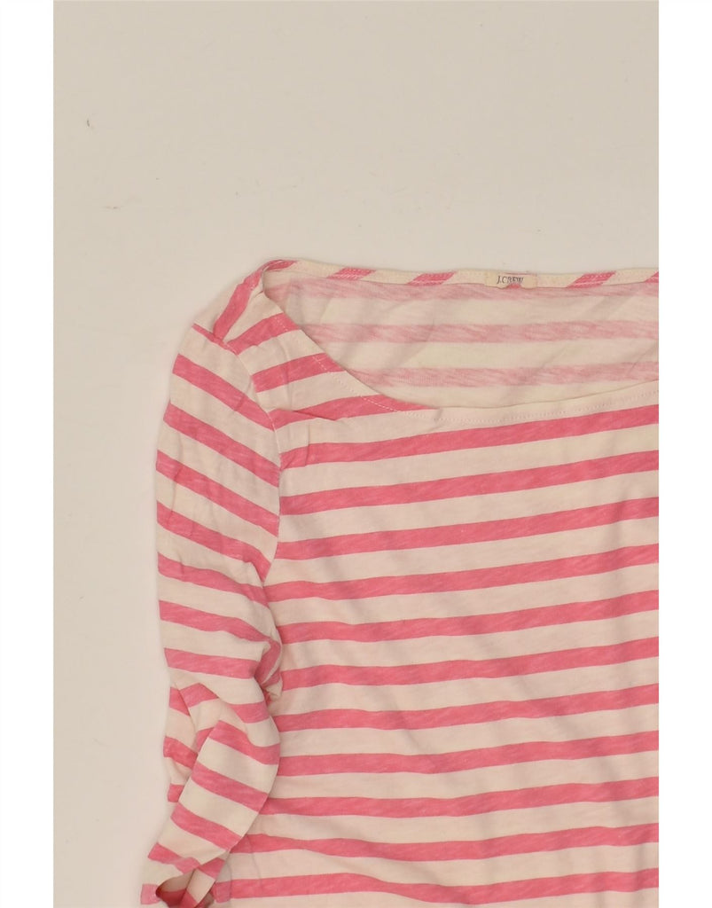 J. CREW Womens Top Long Sleeve UK 14 Medium Pink Striped | Vintage J. Crew | Thrift | Second-Hand J. Crew | Used Clothing | Messina Hembry 