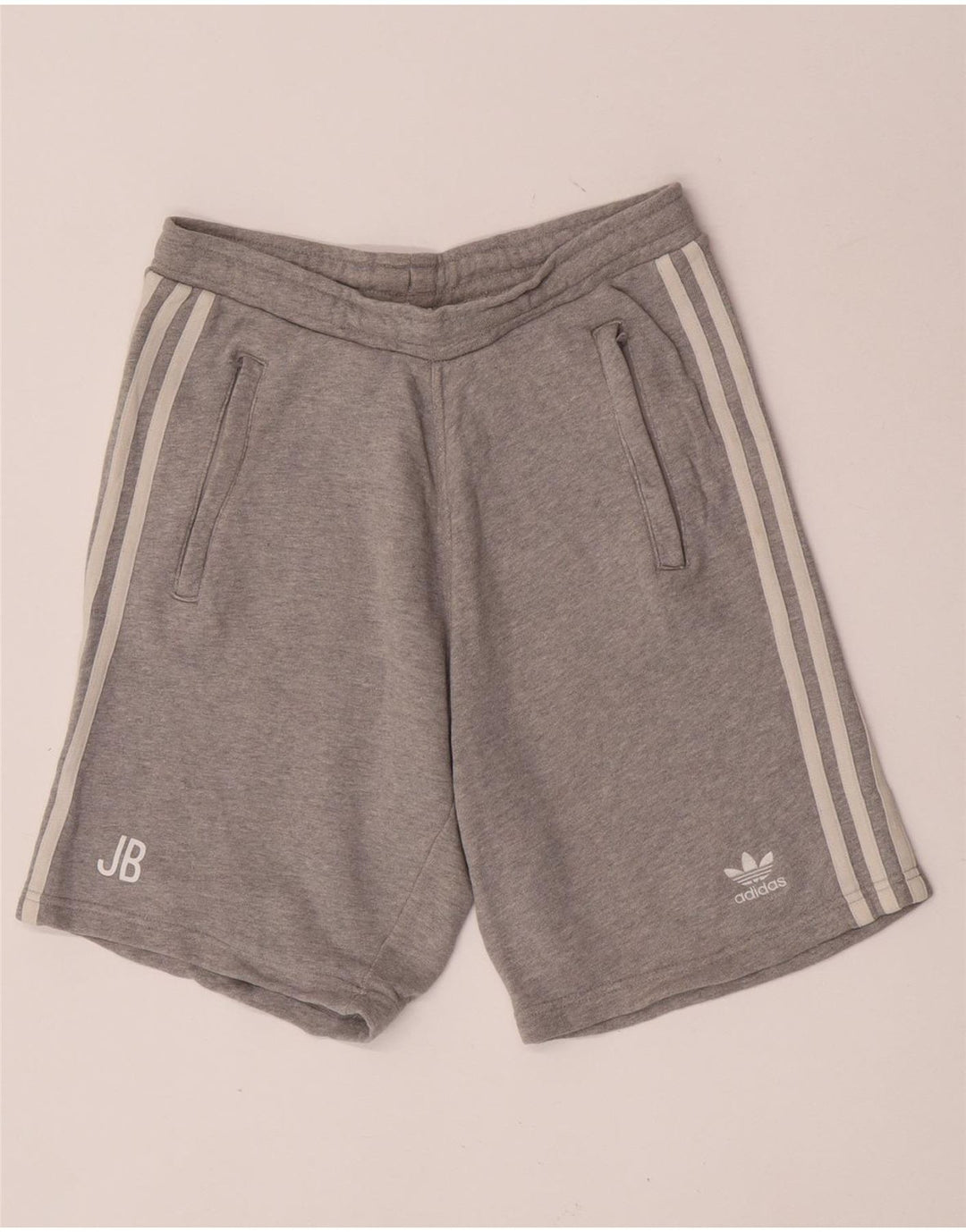 Adidas Mens Sport Shorts Small  Grey Flecked Cotton