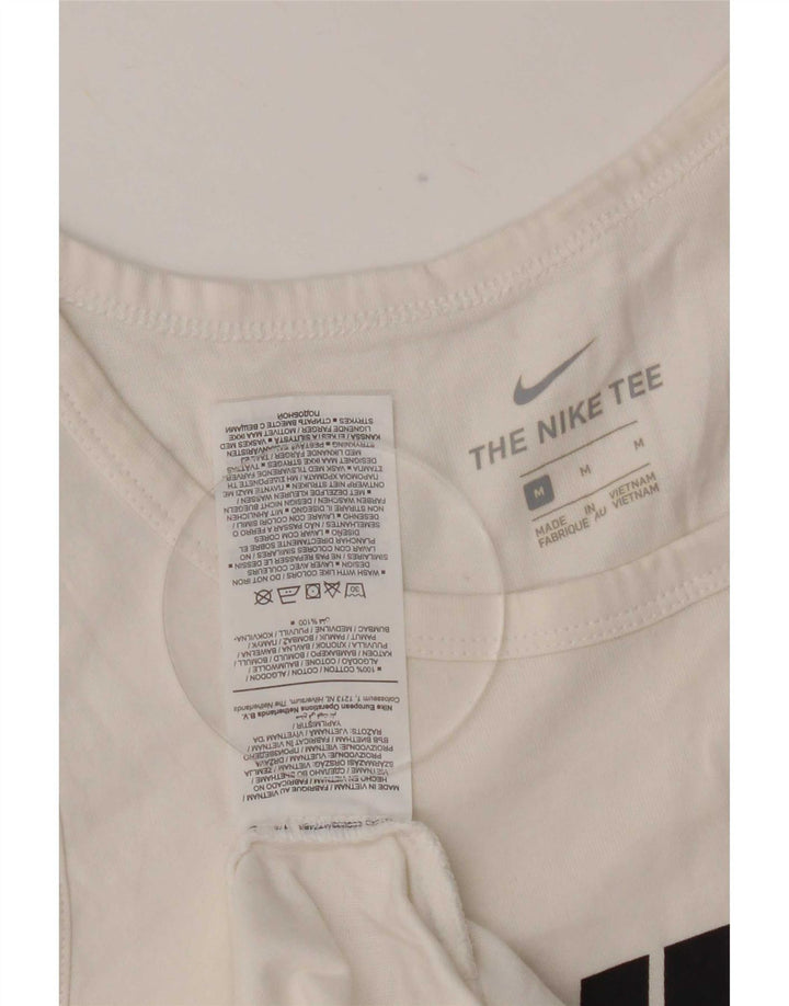 Nike Mens Graphic Vest Top Medium White Cotton