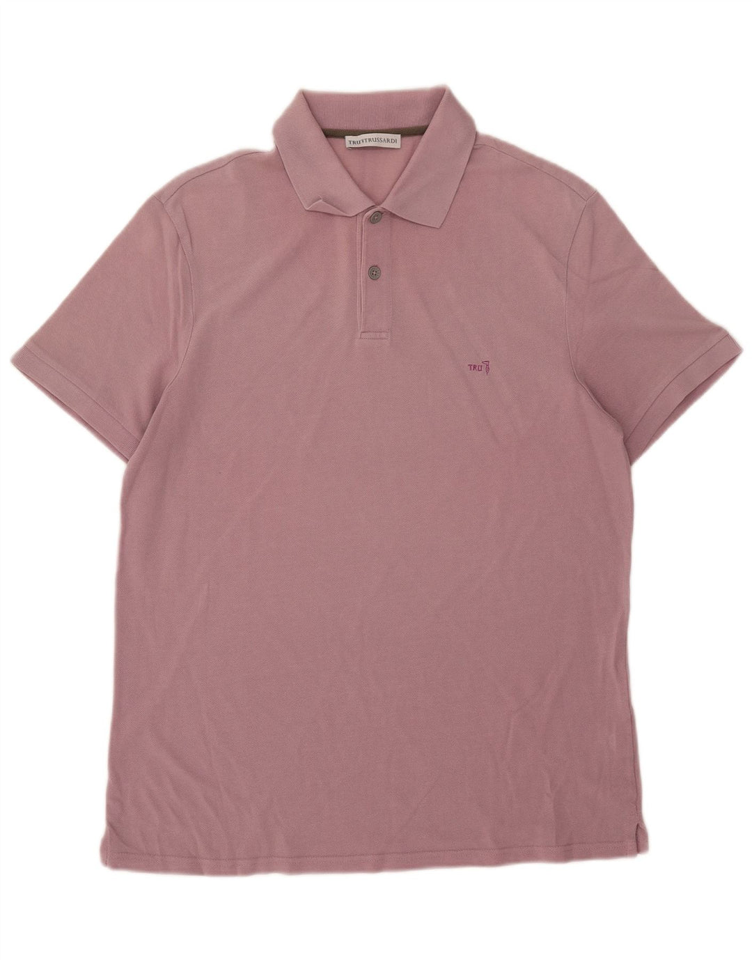 Trussardi Mens Polo Shirt 2XL Pink Cotton