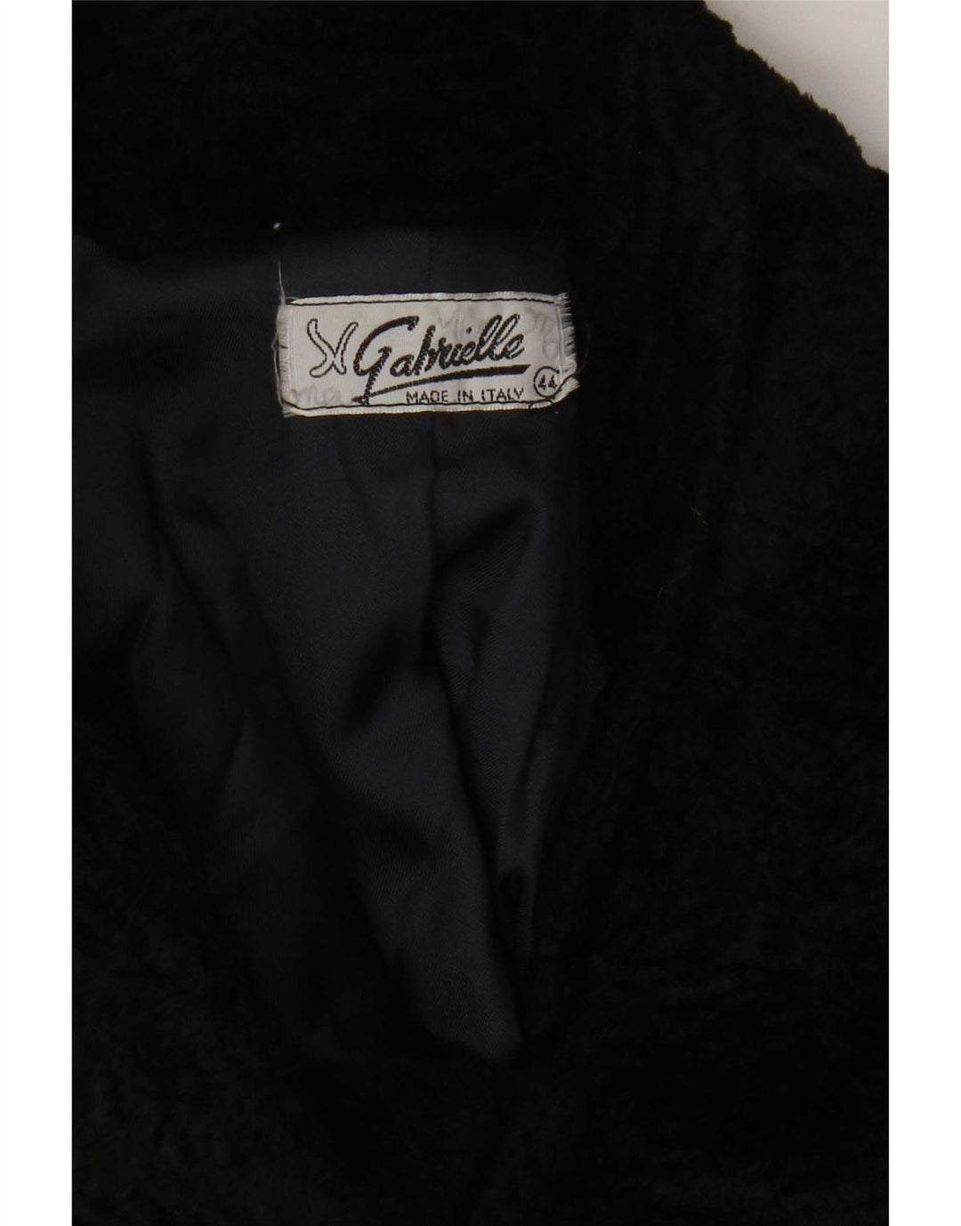 Womens Faux Fur Overcoat IT 44 Medium Black Synthetic