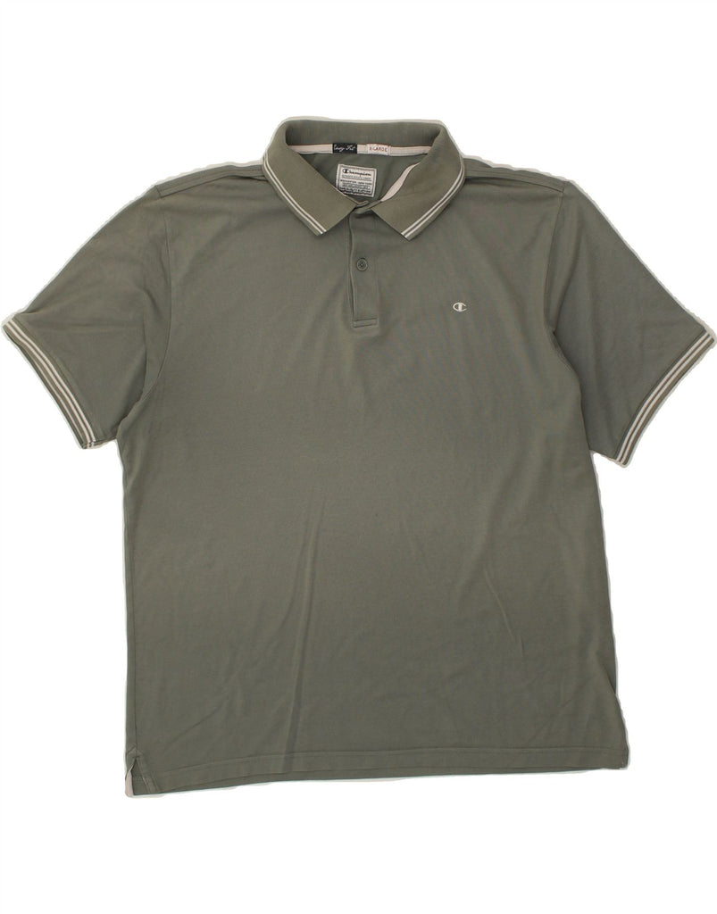 CHAMPION Mens Easy Fit Polo Shirt XL Khaki Cotton Vintage Champion and Second-Hand Champion from Messina Hembry 