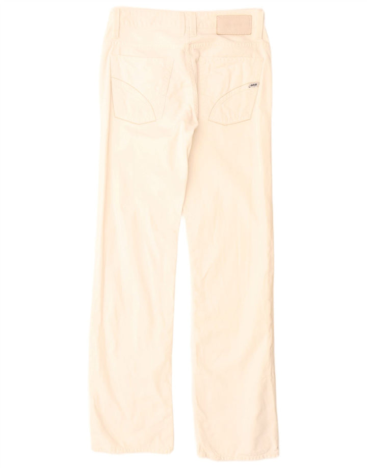 Gas Womens Straight Jeans W29 L32 White Cotton