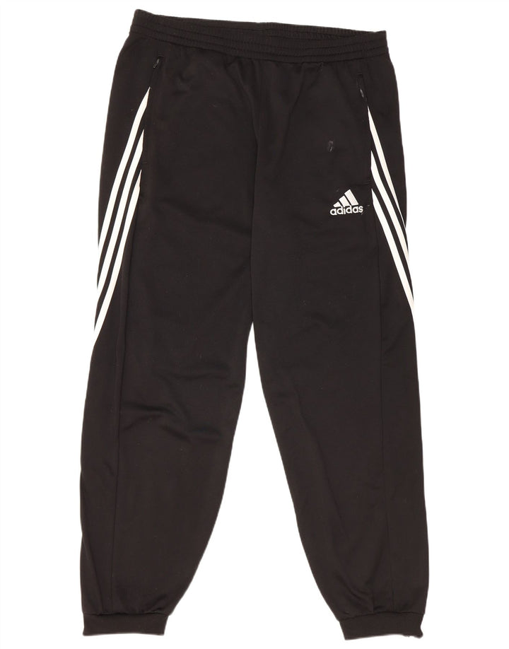 Adidas Mens Tracksuit Trousers Joggers Large  Black Polyester