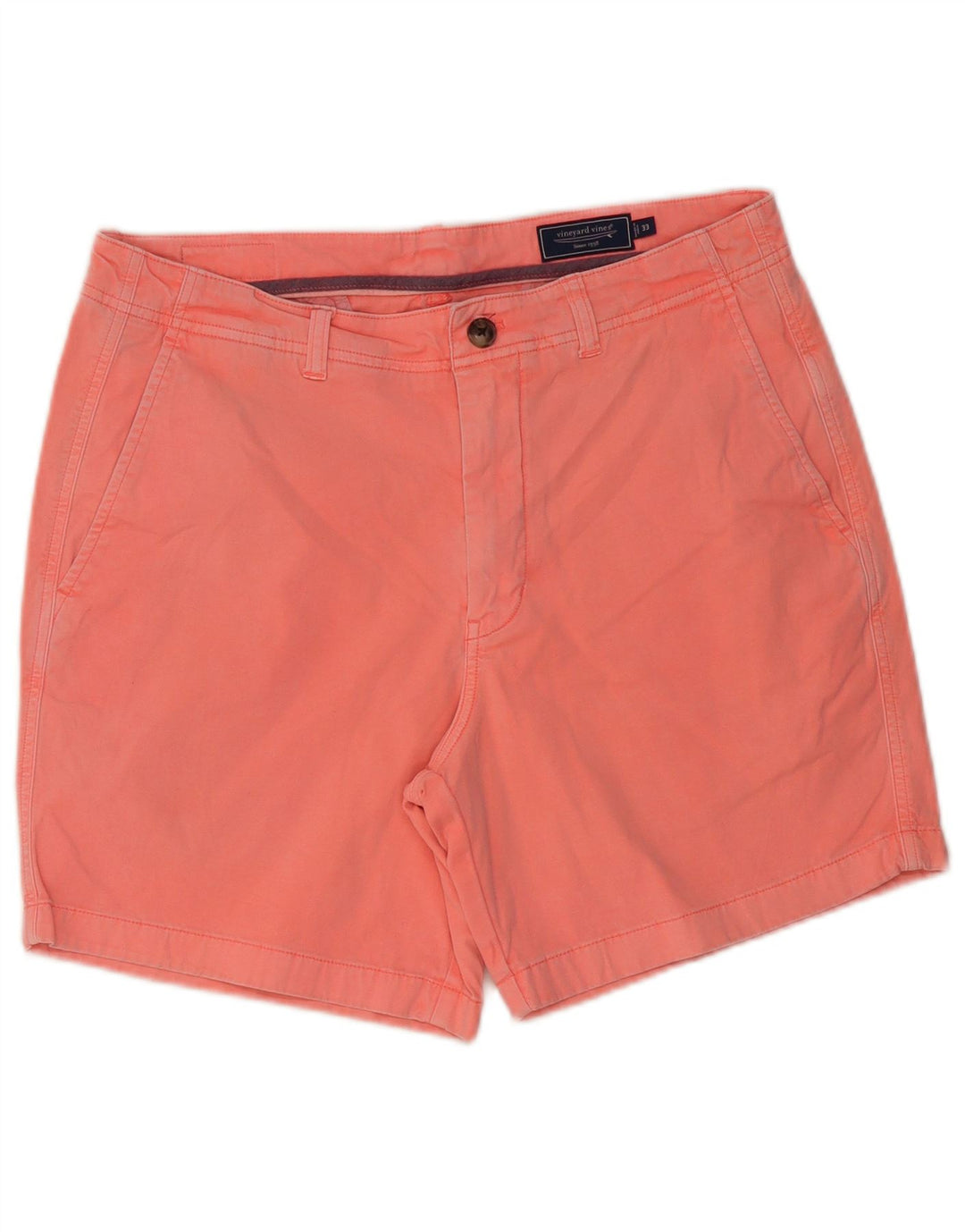 VINEYARD VINES Mens Chino Shorts W33 Medium Pink Cotton