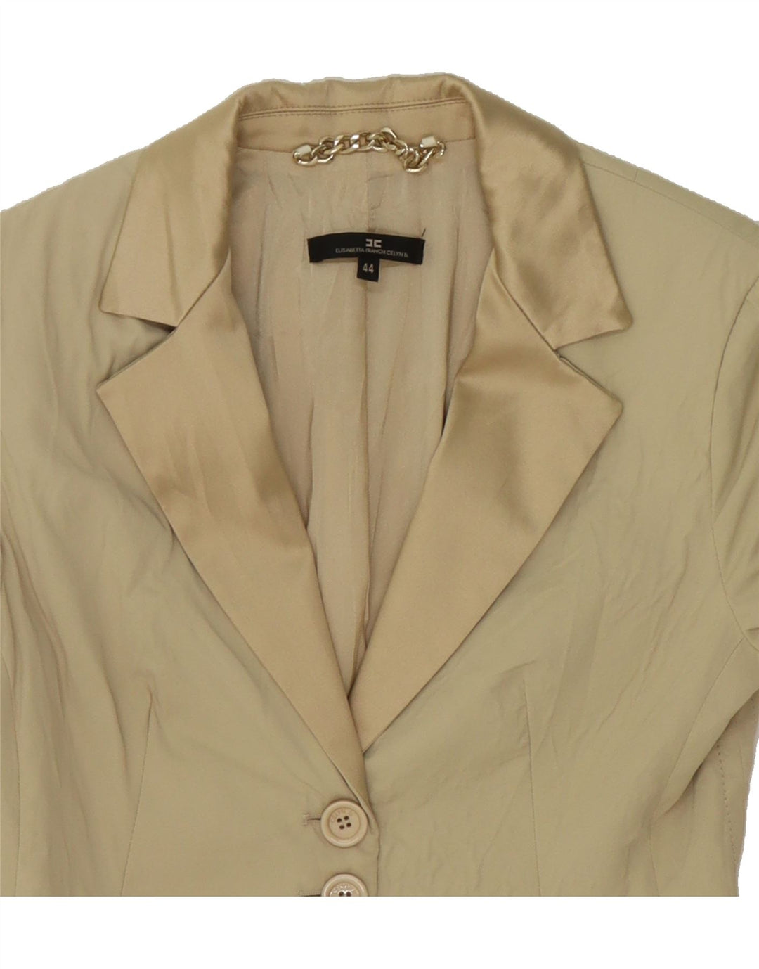 DC Womens 3 Button Blazer Jacket IT 44 Medium Beige Polyamide Vintage DC and Second-Hand DC from Messina Hembry 