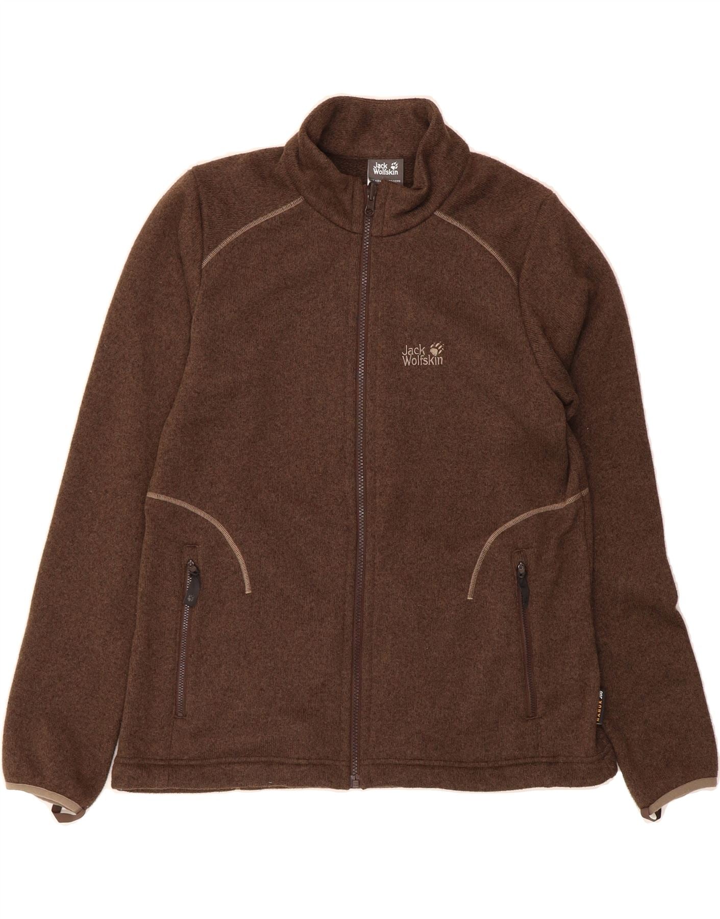 JACK WOLFSKIN Womens Tracksuit Top Jacket UK 18/20 XL Brown