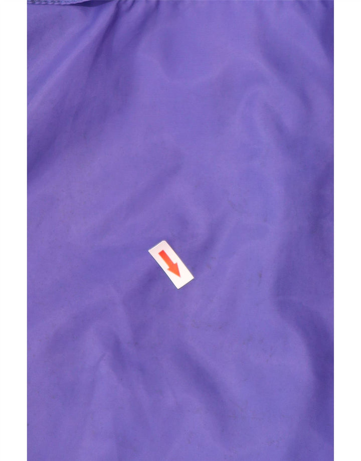 Arena Mens Hooded Rain Jacket UK 40 Large Purple Colourblock Polyamide