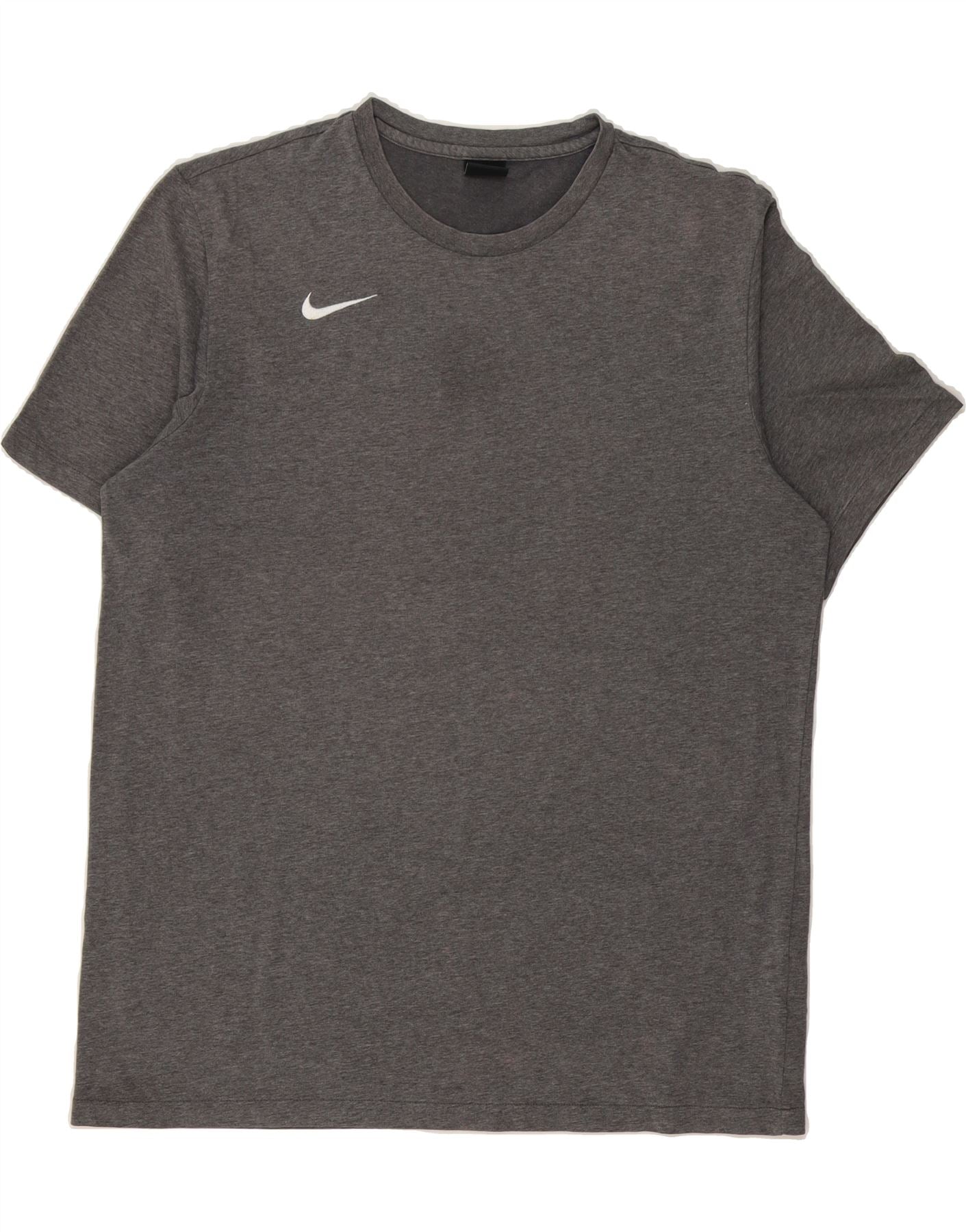 NIKE Mens Dri Fit T-Shirt Top XL Grey Cotton Vintage Second
