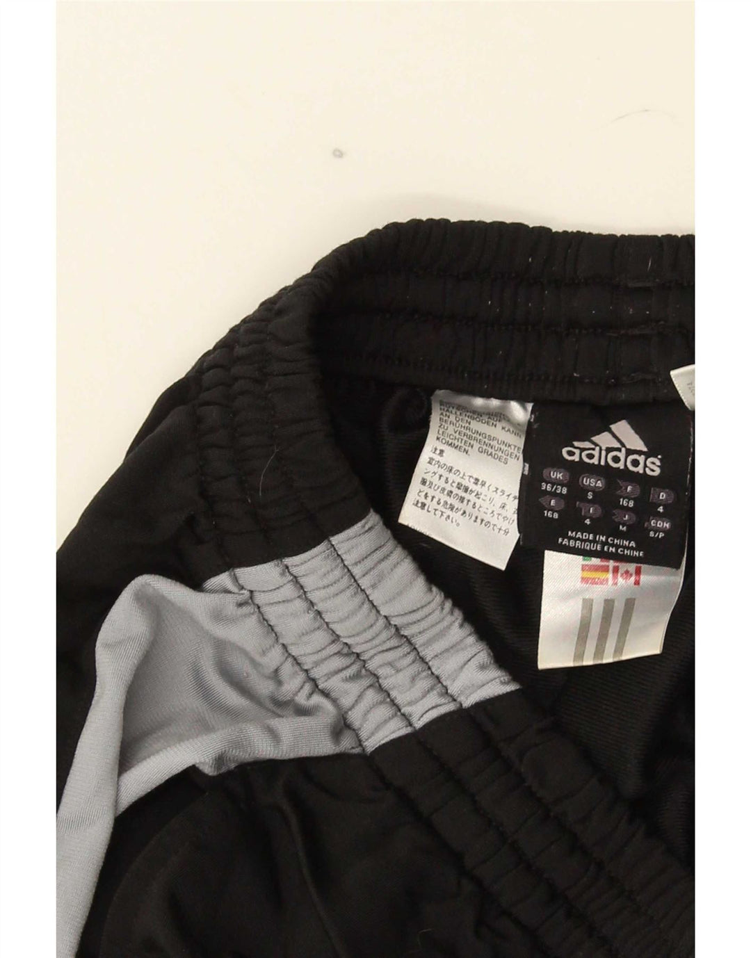 Adidas Mens Tracksuit Trousers UK 36/38 Small Black Colourblock Polyester