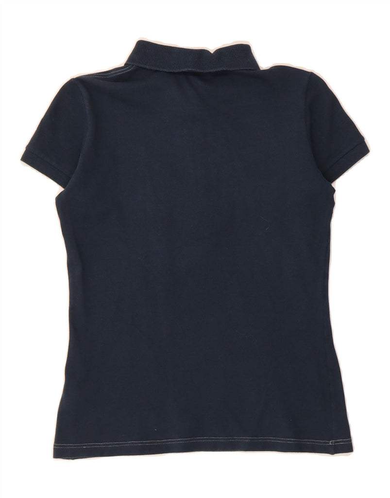 FRED PERRY Girls Polo Shirt 13-14 Years Small Navy Blue Cotton Vintage Fred Perry and Second-Hand Fred Perry from Messina Hembry 