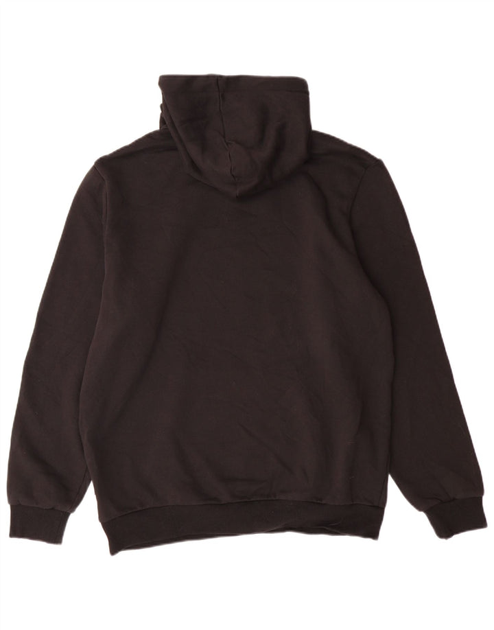 PUMA Mens Graphic Hoodie Jumper Medium Black Cotton
