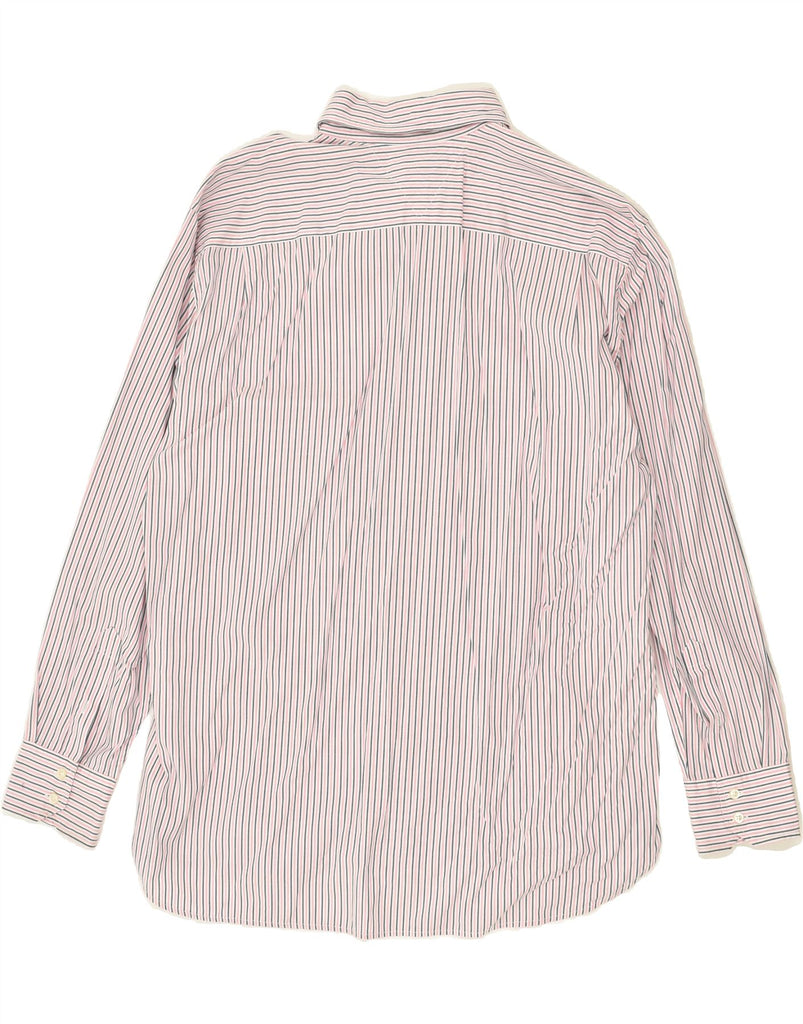 TOMMY HILFIGER Mens Shirt 2XL Pink Pinstripe Cotton | Vintage Tommy Hilfiger | Thrift | Second-Hand Tommy Hilfiger | Used Clothing | Messina Hembry 