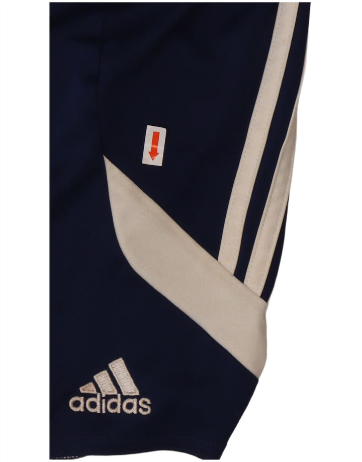 ADIDAS Boys Climalite Sport Shorts 11-12 Years Large  Navy Blue