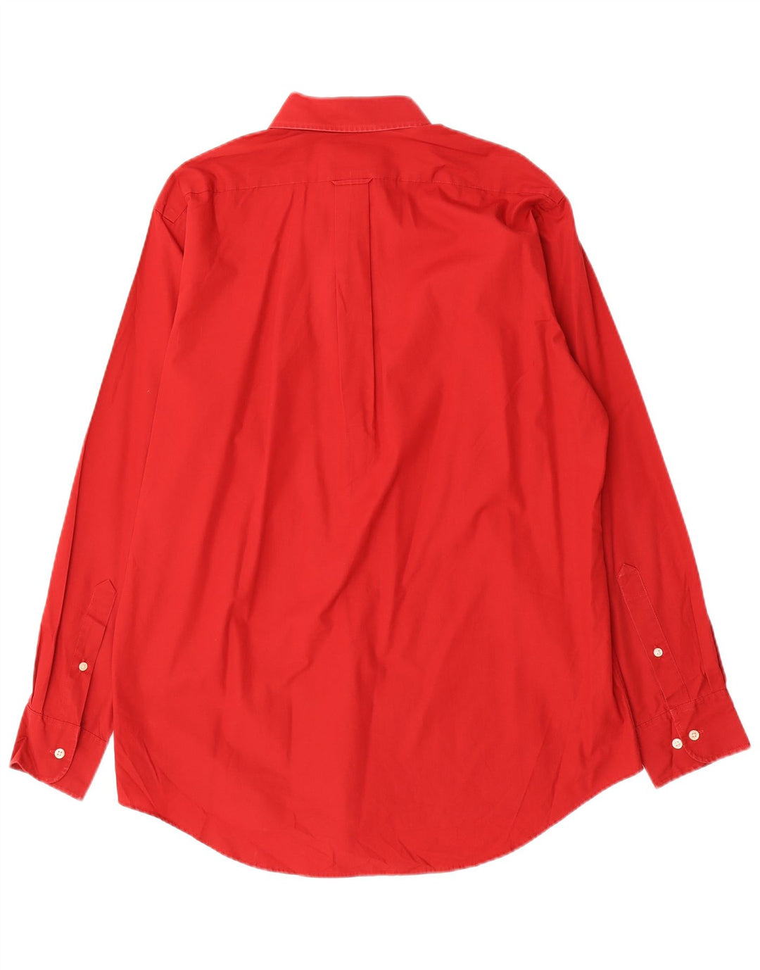 Izod Mens Shirt Size 16 Large Red Cotton