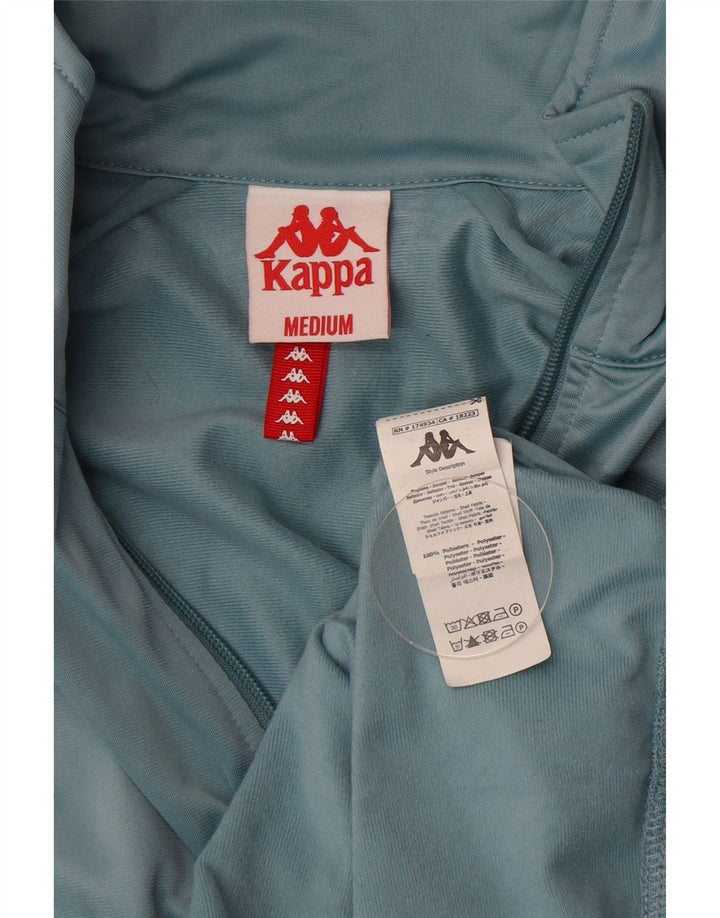 Kappa Mens Graphic Tracksuit Top Jacket Medium Blue Colourblock Polyester
