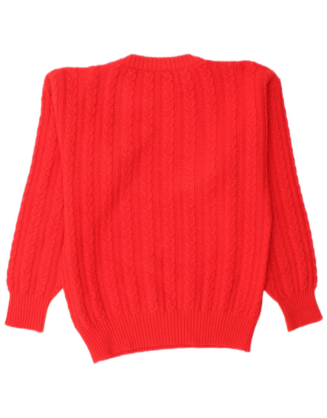 Vintage Mens Crew Neck Jumper Sweater Small Red