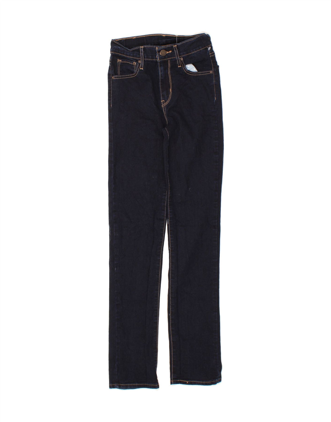 LEVI'S Womens Skinny Jeans W23 L30 Navy Blue Cotton Vintage Levi's and Second-Hand Levi's from Messina Hembry 