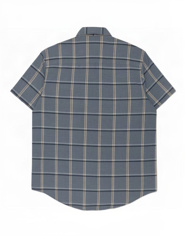 Calvin Klein Jeans Mens Short Sleeve Shirt Medium Blue Check