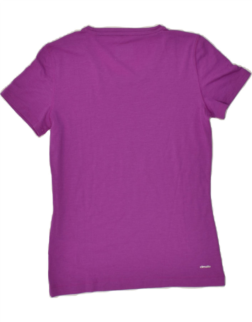 ADIDAS Womens Climalite T-Shirt Top UK 8/10 Small  Purple Polyester | Vintage Adidas | Thrift | Second-Hand Adidas | Used Clothing | Messina Hembry 