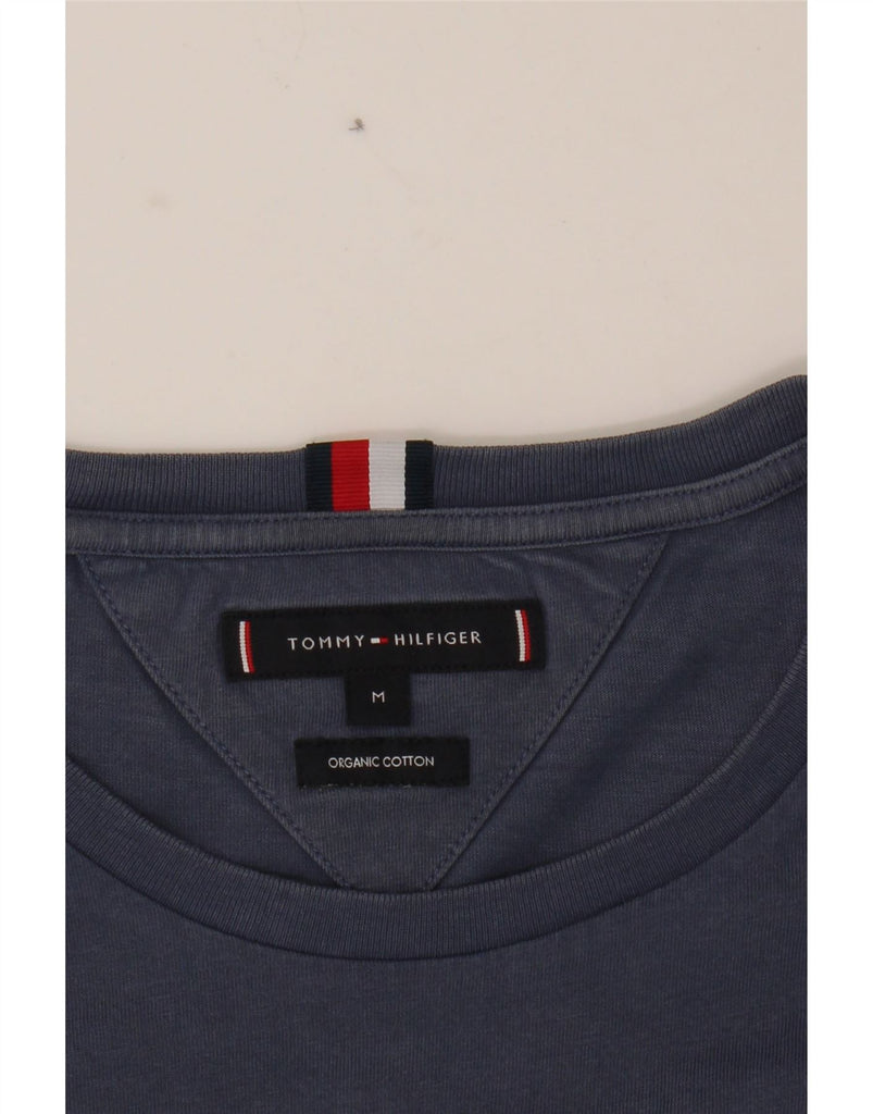 TOMMY HILFIGER Mens Graphic T-Shirt Top Medium Navy Blue Cotton Vintage Tommy Hilfiger and Second-Hand Tommy Hilfiger from Messina Hembry 