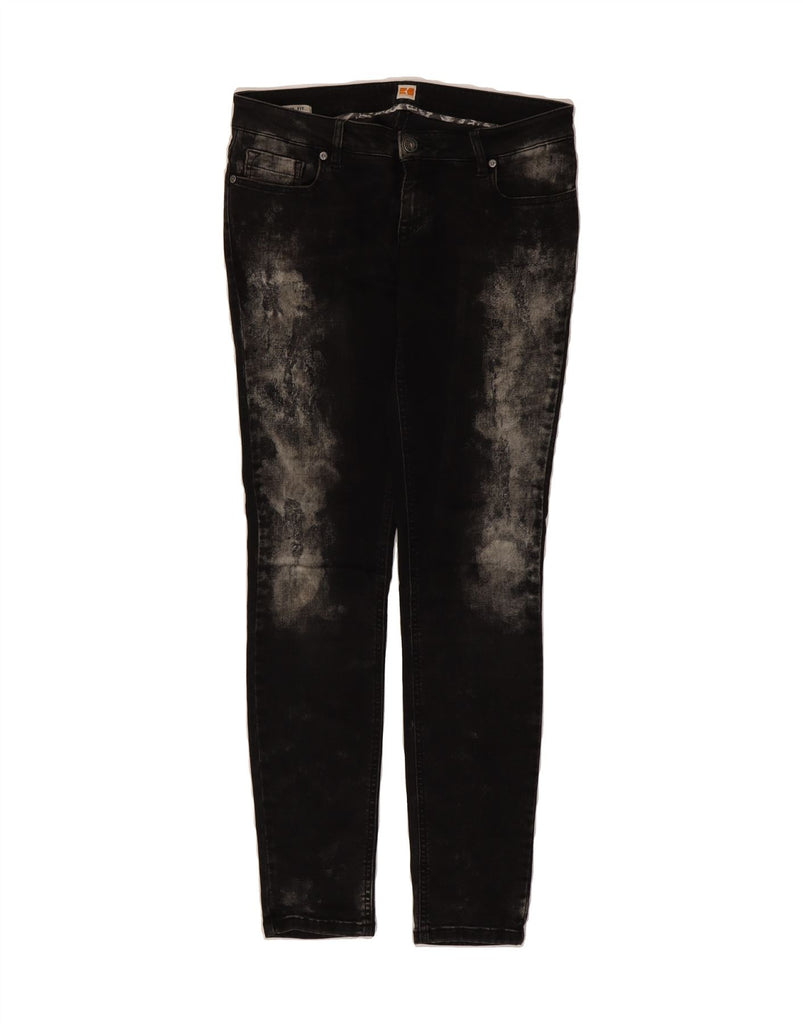 HUGO BOSS Womens Slim Jeans W30 L34 Black Cotton Vintage Hugo Boss and Second-Hand Hugo Boss from Messina Hembry 