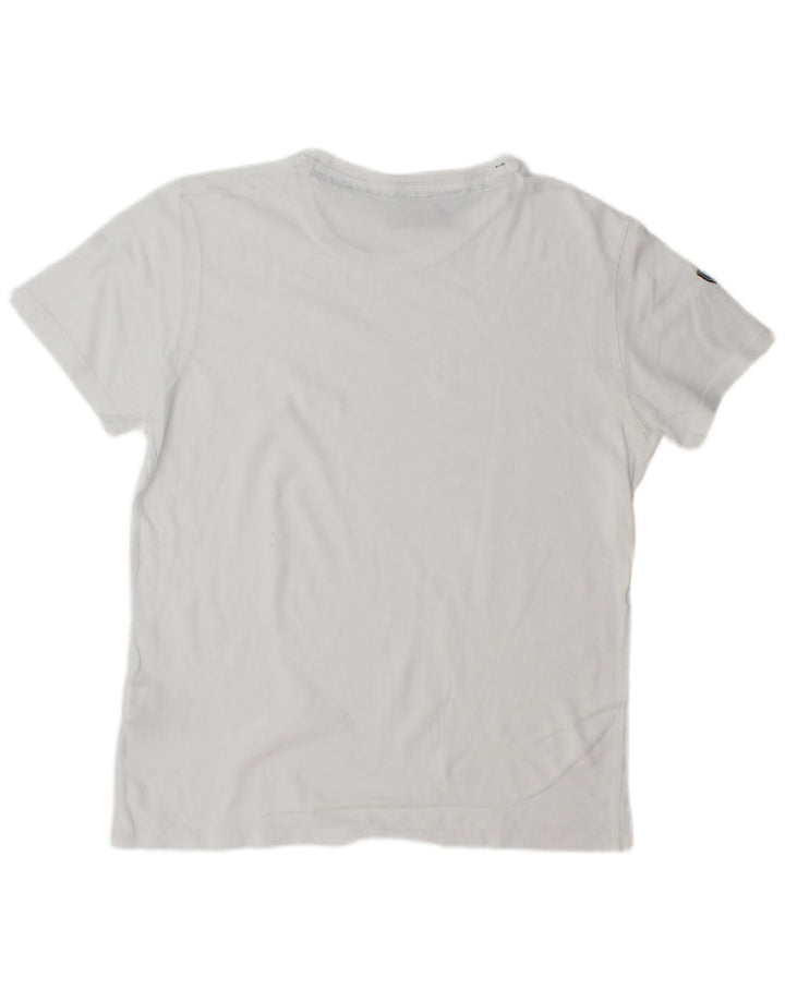 Superdry Mens T-Shirt Top Large White Cotton