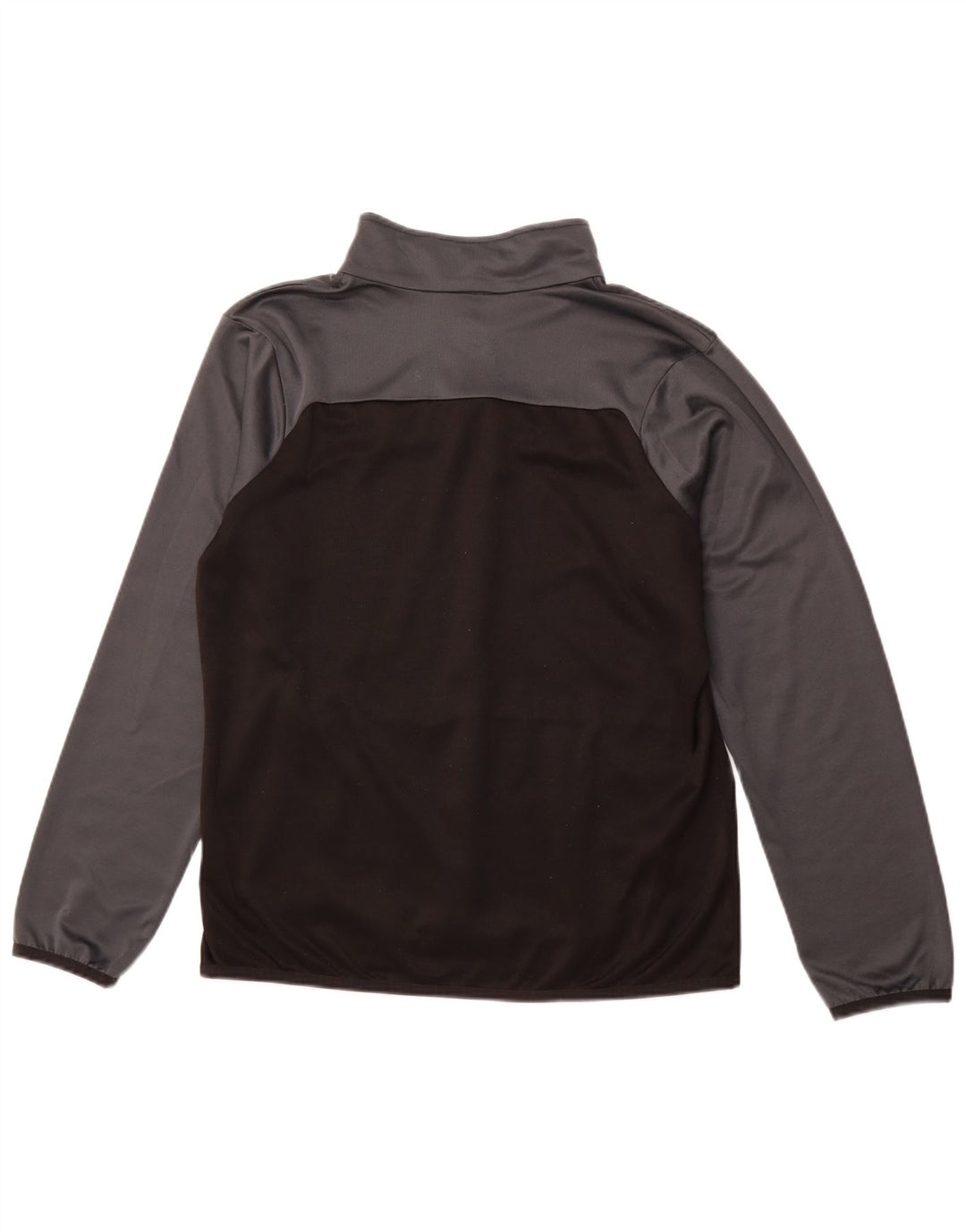 PUMA Mens Zip Neck Pullover Tracksuit Top Medium Black Colourblock