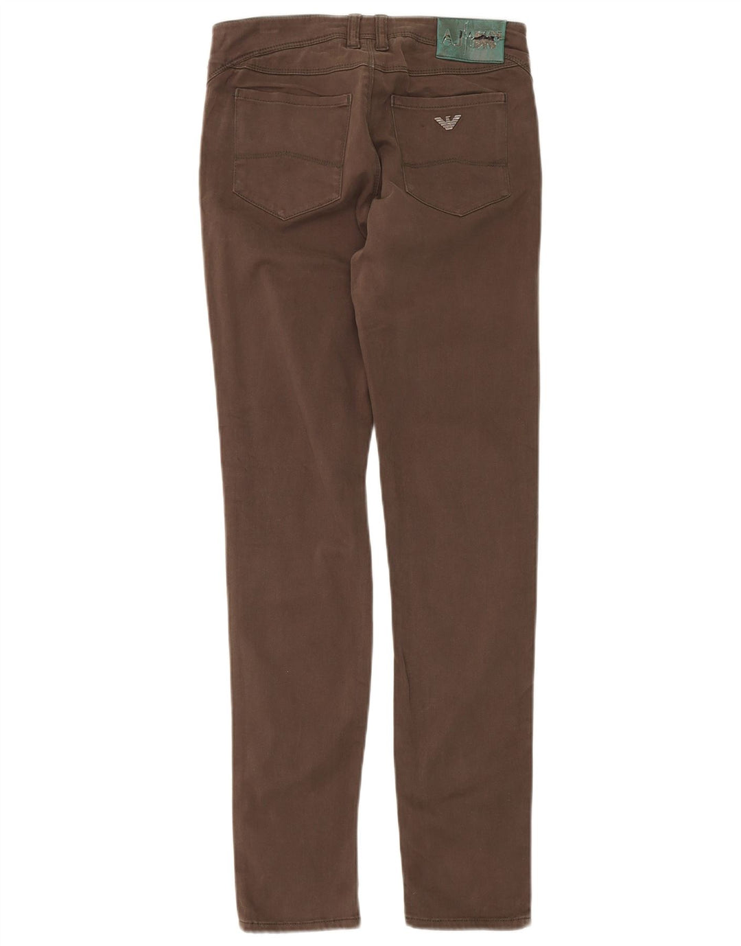 ARMANI JEANS Womens Straight Jeans W26 L31 Brown Cotton