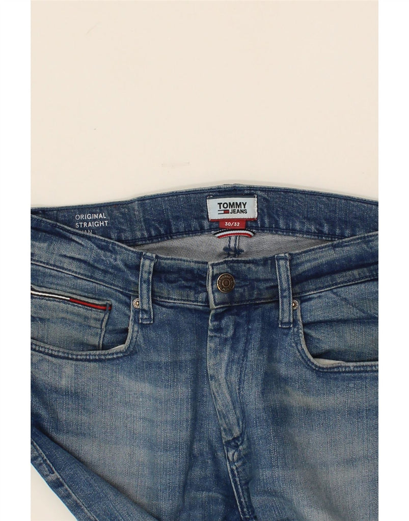 TOMMY HILFIGER Mens Original Fit Straight Jeans W30 L29  Blue Cotton Vintage Tommy Hilfiger and Second-Hand Tommy Hilfiger from Messina Hembry 