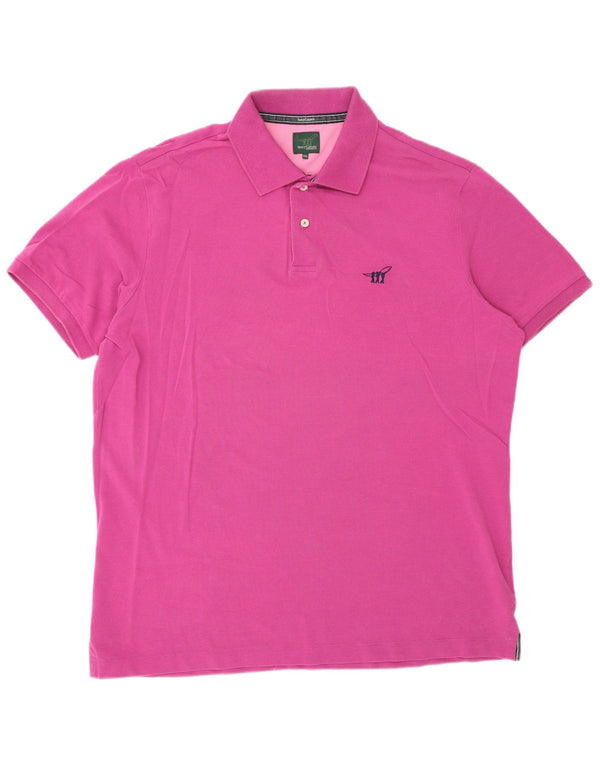 Henry Cottons Mens Polo Shirt 2XL Pink