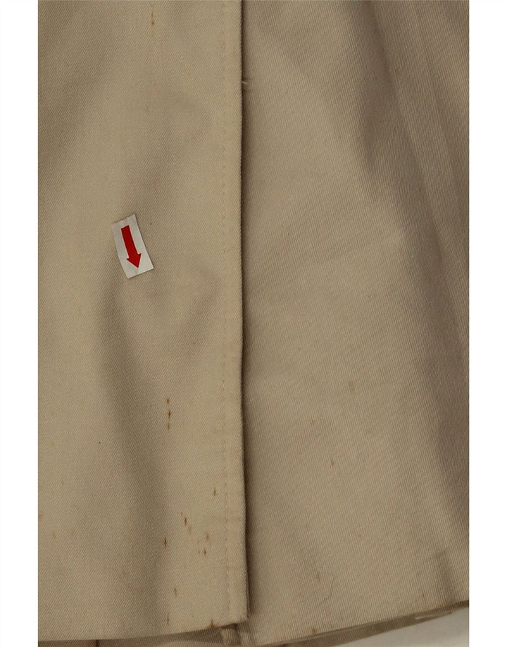 Aquarama Womens Trench Coat UK 10 Small Beige Polyester