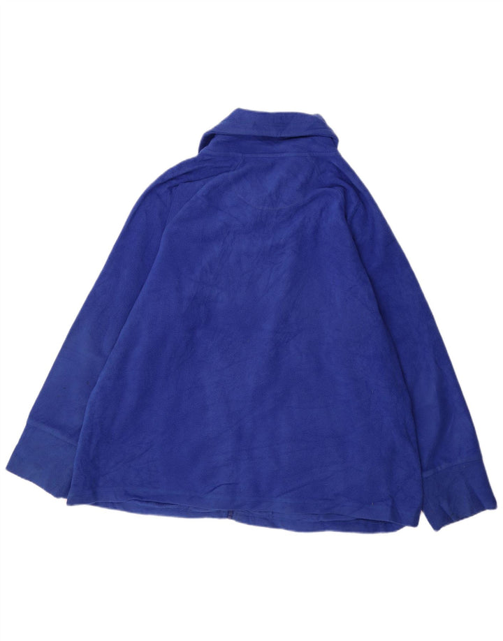 CALVIN KLEIN Mens Performance Fleece Jacket UK 44 2XL Blue Polyester